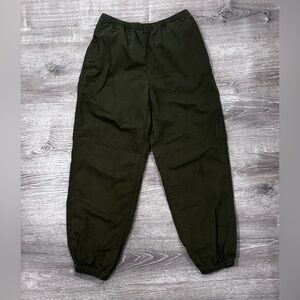 TNA Aritzia XS Olive Green Drawstring Joggers